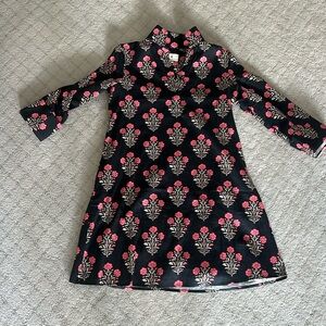 Tuckernuck block print dress XS